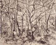 Camille Pissarro, Wooded landscape at L-Hermitage,Pontoise